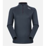 Cimalp sweat technique chaud & stretch  col zipp femme teillon - gris l - randonne hivernale - trail ...
