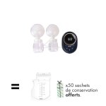 Offre baba : 50 sachets de conservation offerts pour l'achat d'un tire - lait lectrique double