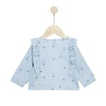 Bleu ballerine tunique manches longue