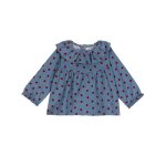 Blouse velours manches longues