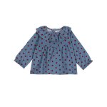 Blouse velours manches longues