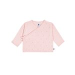 Brassi�re b�b� cache - c?ur ajour�e en tricot laine et coton