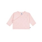 Brassi�re b�b� cache - c?ur ajour�e en tricot laine et coton