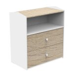 Cabanon commode 2 tiroirs 1 niche