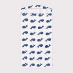 Cape de bain en �ponge imprim� baleine