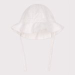 Capeline b�b� en popeline unie