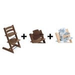 Chaise tripp trapp + baby set + coussin - coloris au choix