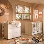 Chambre basile : duo lit + commode 3 tiroirs