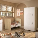 Chambre basile duo : lit �volutif 70 x 140 + armoire