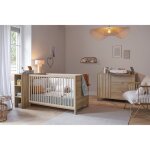 Chambre calypso : lit bb 70 x 140 cm + armoire + commode