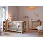 Chambre calypso : lit b�b� 70 x 140 cm + commode