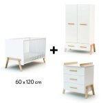 Chambre canaille trio : lit 60 x 120 + commode + armoire
