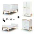 Chambre canaille trio : lit �volutif 70 x 140 + commode + armoire
