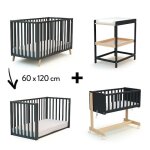 Chambre confort : table  langer + berceau + lit 60x120 cm