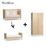 Chambre muve : lit �volutif b�b� 70x140 + armoire 2 portes