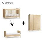 Chambre muve : lit �volutif b�b� 70x140 + armoire 3 portes