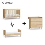 Chambre muve : lit �volutif b�b� 70x140 + commode + plan � langer