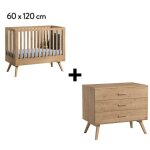 Chambre nautis : lit 60x120 + commode