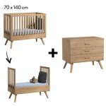 Chambre nautis : lit 70x140 + commode