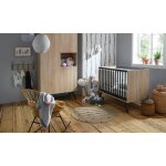 Chambre new york : lit bb 60x120 + armoire + commode