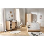 Chambre nova new : lit little big bed 70x140 + armoire + commode