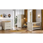 Chambre ova : lit 60 x 120 cm + armoire + commode