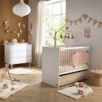 Chambre paloma : lit b�b� 60x120 + commode