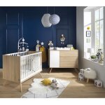 Chambre seventies : lit b�b� 60x120 + commode