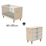 Chambre sol�ne duo : lit 60x120 + commode