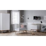 Chambre nature : lit 60x120 + armoire + commode
