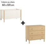 Chambre tela : lit 60x120 + commode