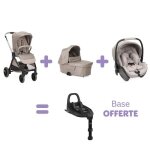 Offre chicco : base offerte pour l'achat d'un trio poussette bellagio como lake