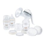 Coffret tire lait manuel perfect match + 3 biberons 150 ml + coussinets