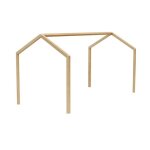 Confort toit cabane pour lit