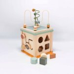 Cube d'activit�s en bois 5 en 1 - labellis� fsc�