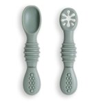 Cuill�res b�b� d'apprentissage silicone