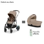 Offre cybex : nacelle offerte pour l'achat d'une poussette e - gazelle