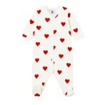 Dors - bien c?ur rouge b�b� en molleton en coton biologique
