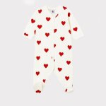 Dors - bien c?ur rouge b�b� en molleton en coton biologique