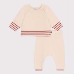 Ensemble b�b� deux pi�ces en tricot coton jacquard