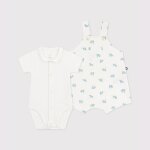 Ensemble b�b� salopette + body en coton