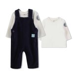 Ensemble salopette velours + t - shirt
