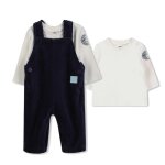 Ensemble salopette velours + t - shirt