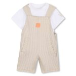 Ensemble t - shirt + salopette b�b�