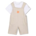 Ensemble t - shirt + salopette b�b�