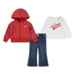 Ensemble t - shirt + sweat  capuche + jean