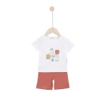 Escapade au soleil t - shirt manches courtes + bermuda