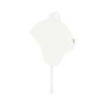 Golden winter chapka en tricot