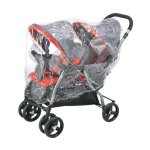 Habillage pluie pour poussette tandem
