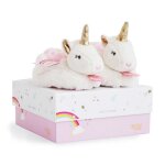 Licorne chaussons avec hochet